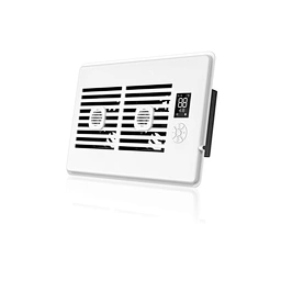 Register Booster Fan for 6” x 10” Register Holes, Vent Fan with DIY Scent Diffuser, Quiet 10-Speeds Smart Heating Cooling AC Booster, Remote & Smart LCD for Home